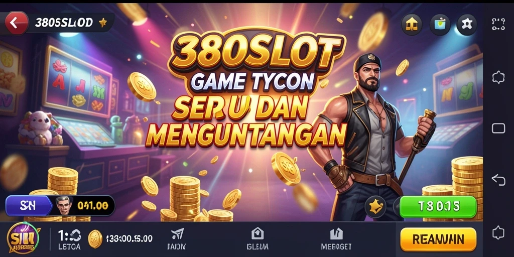 Screenshot 380SLOT menampilkan aksi seru dalam membangun kasino.