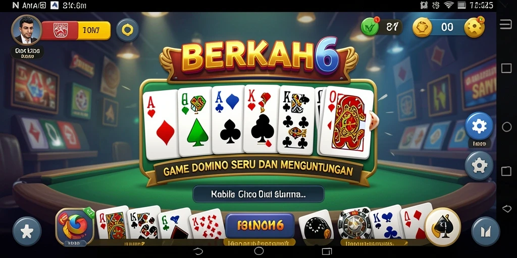 Gameplay seru Domino di BERKAH6 dengan berbagai fitur menarik.