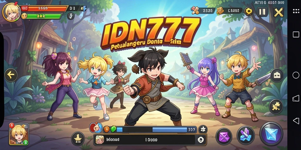 Gameplay seru di IDN777 dengan karakter anime favorit.