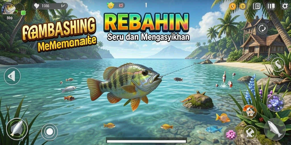 Gameplay memancing seru di REBAHIN dengan grafik menawan.