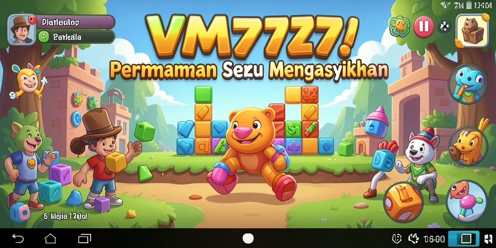 Tampilan gameplay VM777 dengan puzzle yang menarik dan menantang.